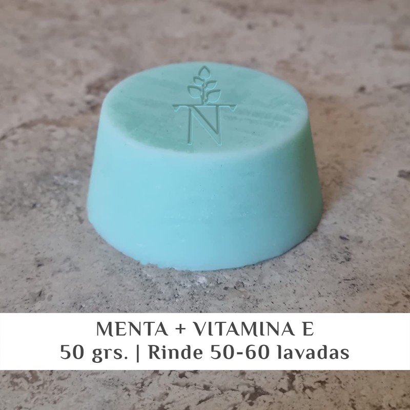 Nativa5 Acondicionador Sólido de Menta + Vitamina E. Aporta suavidad