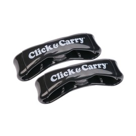 Click & Carry Grocery Bag Holder & Plastic Bag Carrier With Gel Padded Handle - Hands-Free Shopping Assistant for Multiple Bags, Paint Cans & Luggage - 100lb Capacity, As Seen on Shark Tank