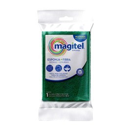 Magitel Esponja Grande Doble Uso: Fibra Ideal para Limpieza Diaria, Esponja Suave multisuprficie tamaño Grande