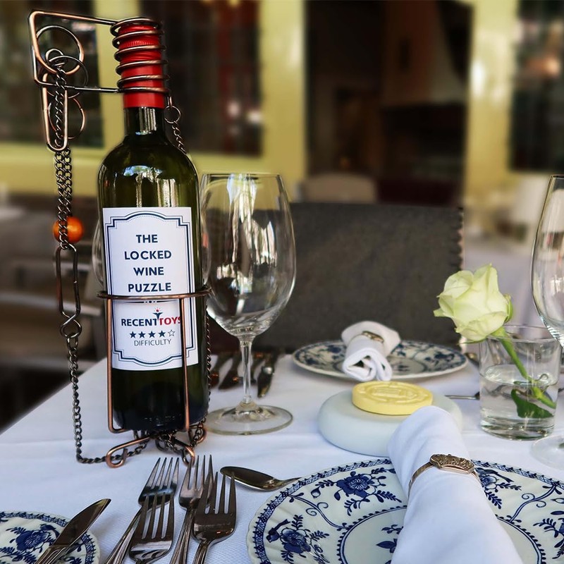 Recent Toys Locked Wine Puzzle - Fun Unique Drinks Puzzle