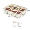 Divided Snackle Box Container - 8 Compartments serving tray with