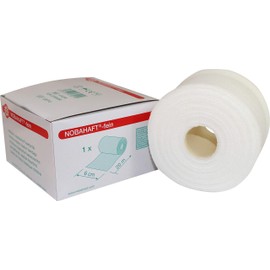 1 x Nobahaft fein Untertape Fixierbinde Haftbinde 20 m x 6 cm weiß