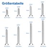 NINDEJIN 242Pcs 304 Stainless Steel Flat Head Self Tapping Screw