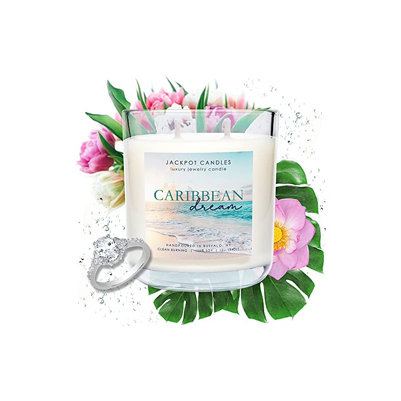 Jackpot Candles Caribbean Dream Candle with Ring Inside (Surprise Jewelry