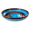 Cactus Canyon Ceramics Spanish Terracotta Small Serving Dish, Blue
