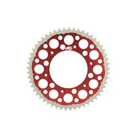 Renthal - 92-24 Honda CR125R/250R/500R/ CRF250R/X/450R/RWE/RX Rear Twinring - Red 520-49P Teeth (1540-520-49GPRD)