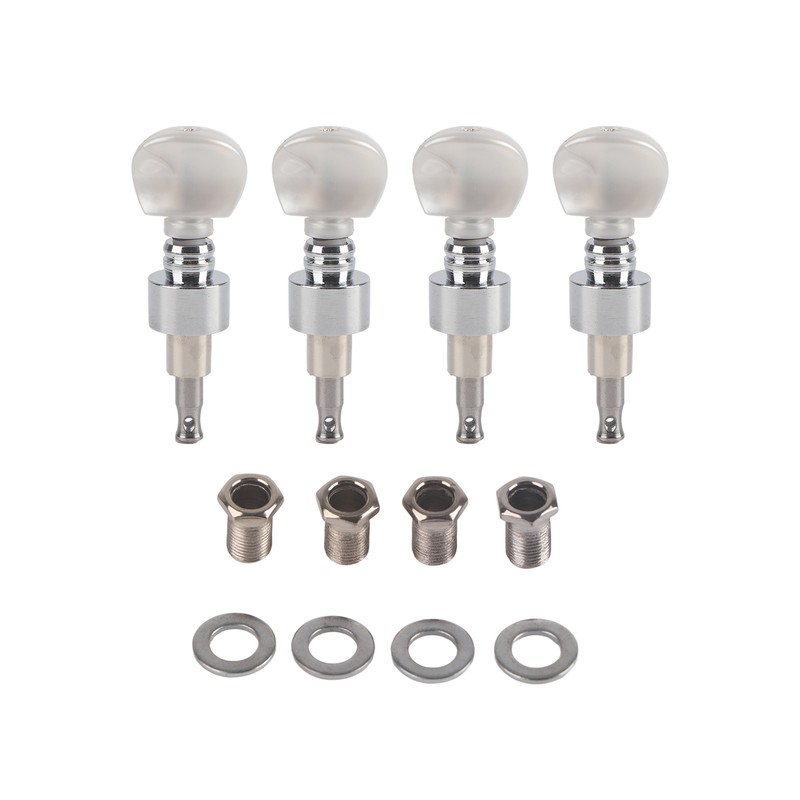 4Pcs Banjo Geared Machine Tuner Pearled Pegs Musical Instrument Accessories
