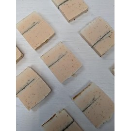 Natural Travel Soap Bar with Essential Oils, Kaolin Clay, Shea Butter, Handcrafted - Mini Travel bag 15g (Lavender Verbena)