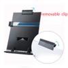 Black Metal Desk Document Holder Adjustable Positions with Reading Line
