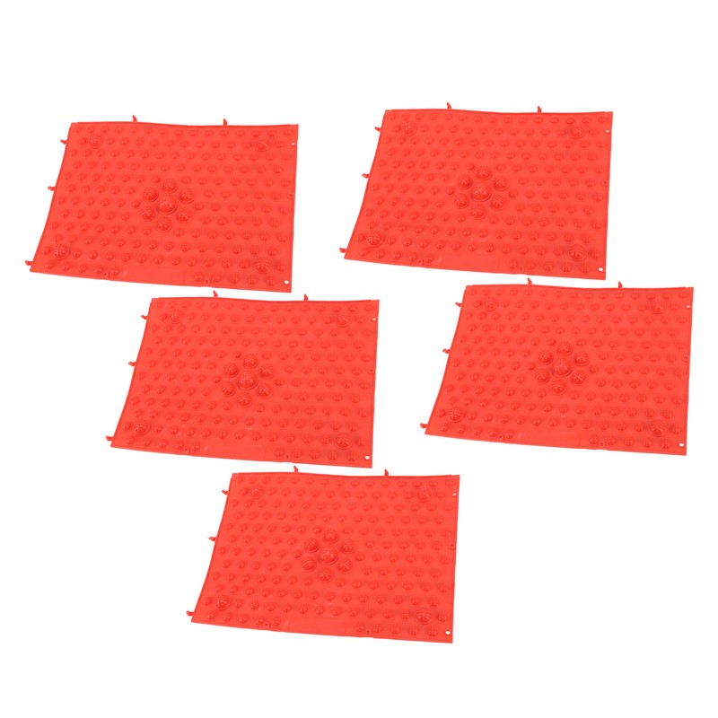 5Pcs Foot Massage Mat TPE Acupressure Walking Toe Plate Massage