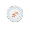 GUEDKIKL 40 Pcs Bear Baby Decorations Plates, Disposable Bear Dishware