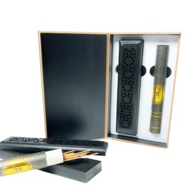 Bakhoor Incense Burner Set | Smart Incense Burner المبخره الذكيه | Stick Holder Wood Box and 20pc of Arabic Oud Sticks | Perfect for Gifting