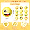 Libima 120 Pcs Face Stress Balls Bulk 2 Inch Foam