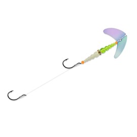 Mack's Lure 21206 Double Whammy – Walleye Series Charteuse Green Tiger