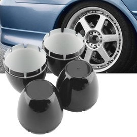 RhinoTuning 4 PCS 72.5mm Wheel Center Caps Compatible with 2.75" 2-3/4" BORE Dome Wheel Rim, OD: 2.85"(72.5 mm) ID: 2.76"(70 mm) Black ABS