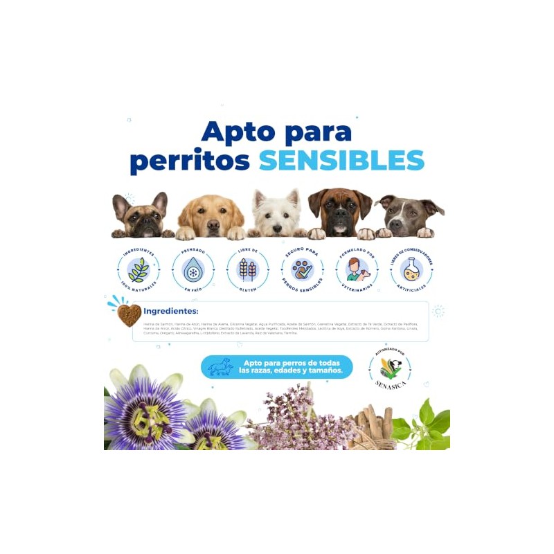 Waggys Relax, Relajante Natural para Estrés y Ansiedad en Perros,