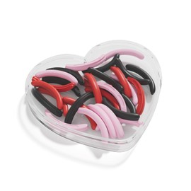 Recambios de rizador de pestañas con una funda de corazón, 30 almohadillas coloridas para rizador de pestañas, compatibles con rizador de pestañas... 