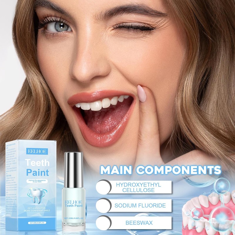 White Tooth Paint, White Tooth Paint, Instant Teeth Whitening Colour,