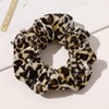 2er Set Leopardenmuster-Samt Haargummis mit Premium-Elastizität – Modeaccessoires für Hochsteckfrisuren