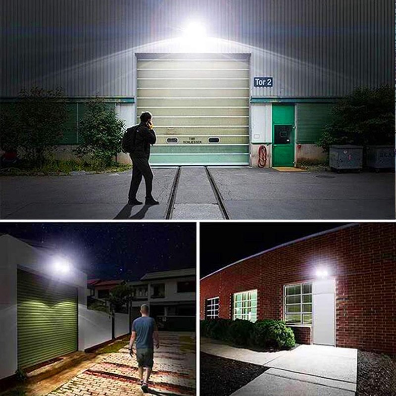 EMANER Dusk-to-Dawn Floodlights with Motion Sensor, 4 Lighting Modes, 2800lm