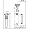 Westbrass F400 Under Sink In-Line Water Filter Unit and Cartridge
