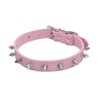 Yiwong Spiked Leather Dog Collar, Bullet Nail Rivet Dog Collar, Adjustable Dog Collar with Spikes