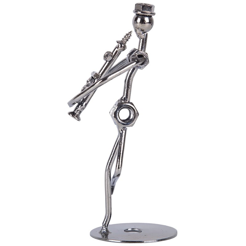 Home Decor Hierro Fundido Cables y tornillos Estatua/Figura decorativa, Clarinet,