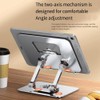 Universal Laptop Stand with 360° Rotating Base, Adjustable Height Multi-Angle,