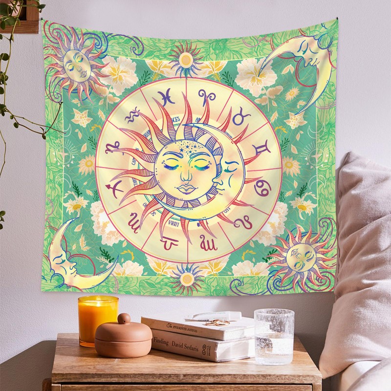 1PCS Home Bohemian Milled Tapestry 130cm * 150cm Sun And