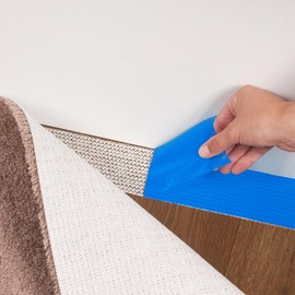 ROBERTS ROBERTS 50-588 Gripper Indoor Mat and Rug Tape for Removable Installations, 3 in. x 60 ft, Blue