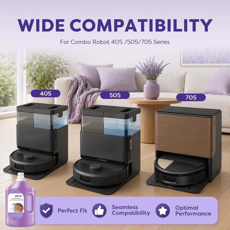 82 FL OZ/2.42 L Lavender Scent Floor Cleaning Solution Compatible