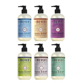 Mrs. Meyer'S Clean Day Liquid Hand Soap 6 Scent Variety, Lavender, Rainwater, Oat Blossom, Plumberry, Lemon Verbena, Basil, 12.5 Oz, 6 Count MRS. MEYER'S CLEAN DAY - Style: Rosemary, Size: 12.5 Fl Oz (Pack Of 1)