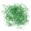 100 Pcs Green Cute Paper Clips Cat Shaped Fun Bookmark
