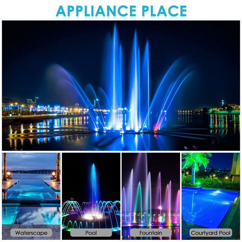 RGB Underwater Light Fountain Lamp for Lighting Decoration 90‑265V