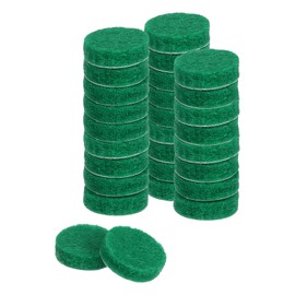 uxcell Round Felt Furniture Pads, 28Pcs 0.4" Dia x 0.12" Thick Adhesive Backed Felt Non-Slip Anti-Scratch Felt Pads Chair Leg Protectors for Protecting Hardwood Floor, Green