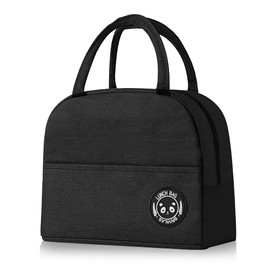 lohey Lunch Bag Adults，Lunch Bag Insulated Lunch Bags for Women,Leak-Proof Lunch Organizer for Work, School, Picnic Lunch Bag Adults (Black)