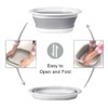 Collapsible Wash Basin, Plastic+TPR Buckets, Portable and Space Saving, Multi-Function