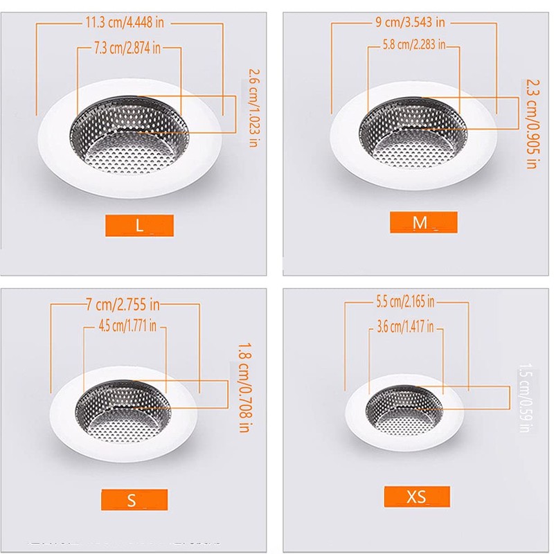 Drain Hair Catcher,Drain Stoper,Shower Drain Cover for Bathtub, Kitchen Sink