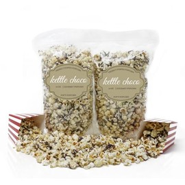 Pop’N Popcorn Kettle Corn with Chocolate - 24 oz Gourmet Chocolate Covered Popcorn - Sweet and Salty Snack for Your Movie Night or Picnic