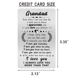 Alotozo Grandad Greeting Card - Best Grandad Gifts for Men - Grandad Christmas Birthday Gifts Idea - Grandad Fathers Day Keepsake