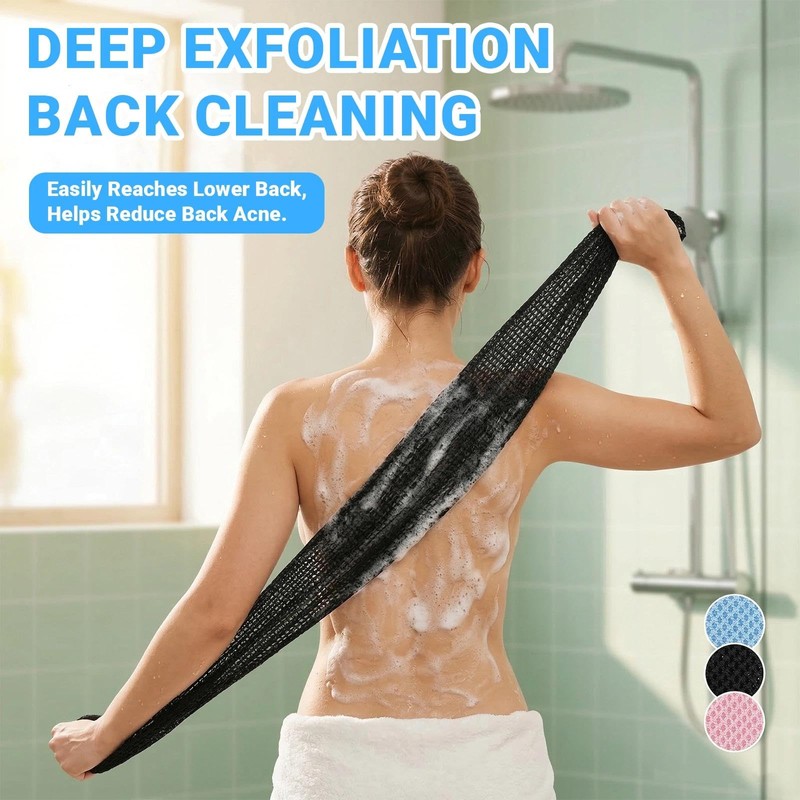 3PCS Japanese Exfoliating Shower Towel, Exfoliating Cloth