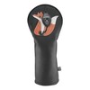 Golf Driver Head Cover with Fox Design, Black Leather, Protective