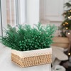 Craftsatin 75 Pcs Christmas Glitter Branches 3 Styles Artificial Christmas