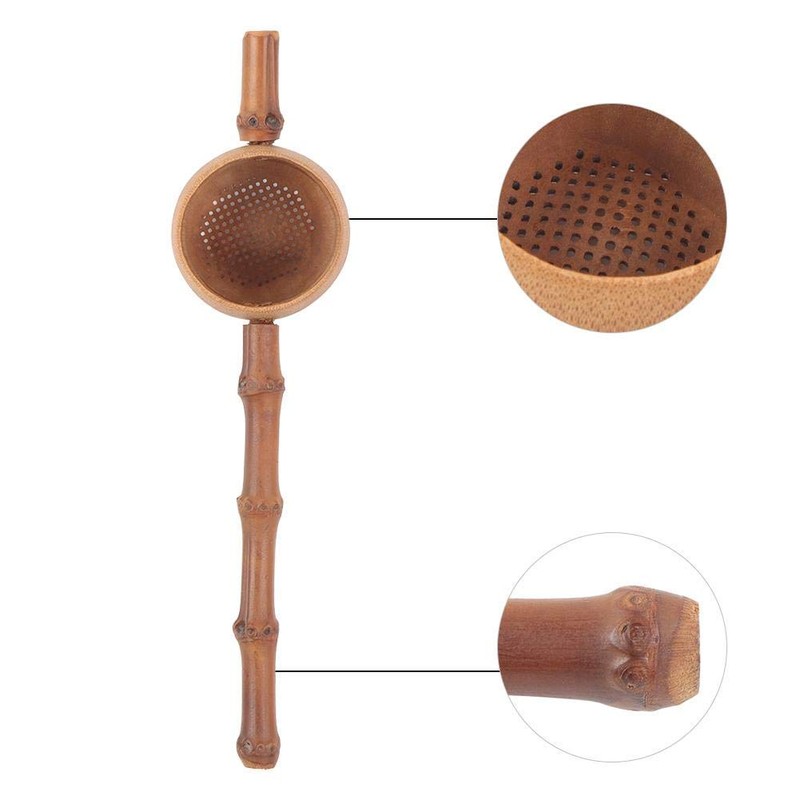 Tea Strainers Natural Bamboo Tea Filter Kitchen Gadget Bamboo Tea