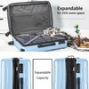 Udorich Lightweight Expandable 2-Piece Luggage Set for Stress-Free Travel, 20inch