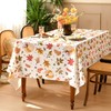 LOSIVISHE Thanksgiving Waterproof Tablecloth – Fall Harvest Pumpkins, Maple Leaves