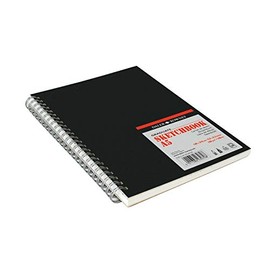 GRADUATE Spiral Sketchbook Black Cover 30 Sheets 160 g/m² Portrait Format A5