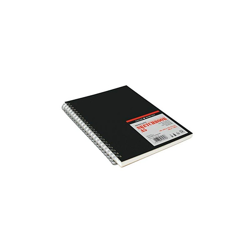 GRADUATE Spiral Sketchbook Black Cover 30 Sheets 160 g/m² Portrait