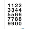 Herma Numbers 18 x 20 MM Transparent 0–9 Weather, Black,