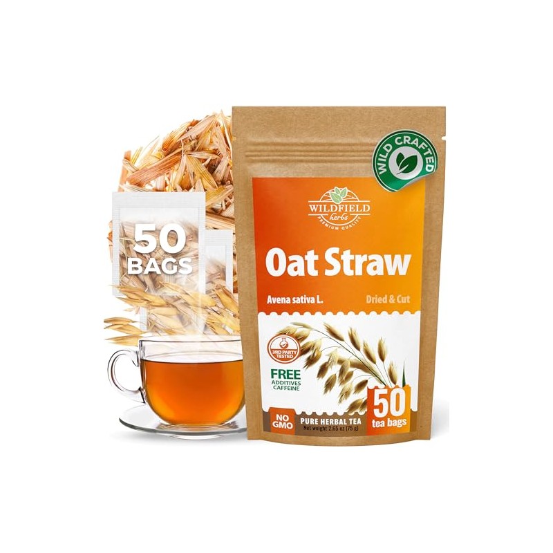 50 Bags Oatstraw Tea Oat Straw Herb Tea (Avena Sativa